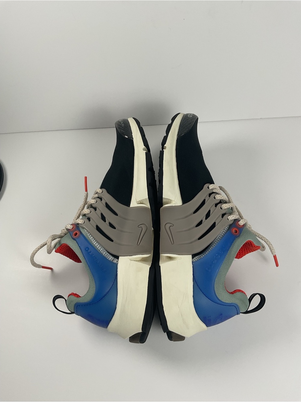 Nike Air Presto Black Red Blue Running Shoes Men’s Size 8 - Picture 6 of 9